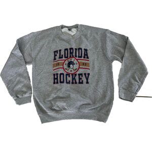 Florida Panthers Early 1990’s NHL Hockey Vintage Crew Neck Sweat Shirt M